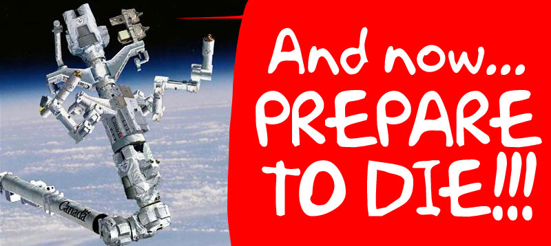 Illustration for article titled First Pictures of Completed Dextre Giant Space Robot